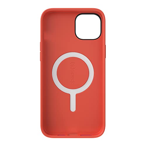 Speck iPhone 15 Plus & 14 Plus Case - Drop Protection, Scratch Resistant, Built for MagSafe iPhone Case, Soft Touch Coating - 6.7" iPhone Case, Dual Layer Case -Digital Pink/Energy Red CandyShell Pro - color: Digital Pink/Energy Red