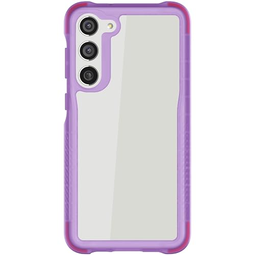 Ghostek Covert Clear Samsung Galaxy S23 Plus Phone Case with Military Grade Shockproof Protection, Non-Slip Grip, Protective Silicone Cover Designed for 2023 Galaxy S23+ (6.6") (Purple) - color: Purple [Limited], size: Galaxy S23 Plus