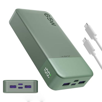JUOVI 65W Portable Charger for Laptop Power Bank 20000mAh - color: Green