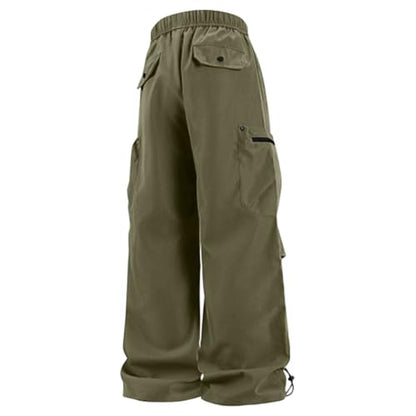 Men Cargo Pants Cotton Twill Stretch Tactical Quick Dry Multi Pockets Hiking Travel Job Site Tactical Pants for Men - color: B Army Green, size: Large