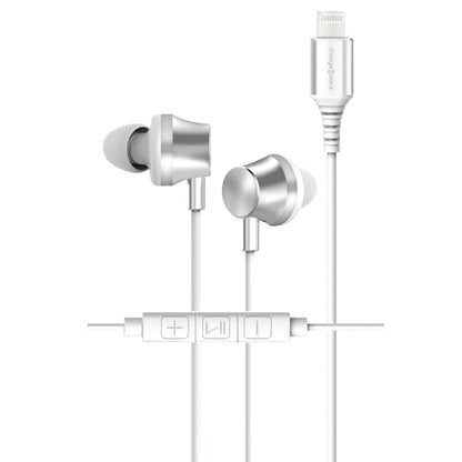 Wired Earbuds w/ Lightning Connector, Mic & Cord, Earphones for iPhone/iPad