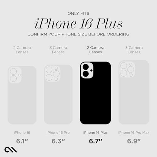 Case-Mate iPhone 16 Plus Screen Protector - Anti-Scratch Tempered Glass with Shatter Protection - Durable 9H Glass with Touch Sensitivity, Ultra High Clarity, Case Friendly, and Easy to Apply - Clear - size: iPhone 16 Plus
