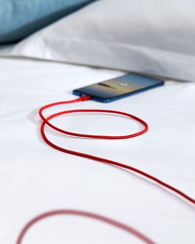 Anker USB A to USB C Cable, USB to USB C Cable (2-Pack, 6 ft, Red) - color: Red, size: 6ft
