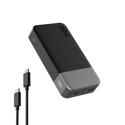 NOBIS Portable Charger 20000mAh 90W Laptop Power Bank - color: Black