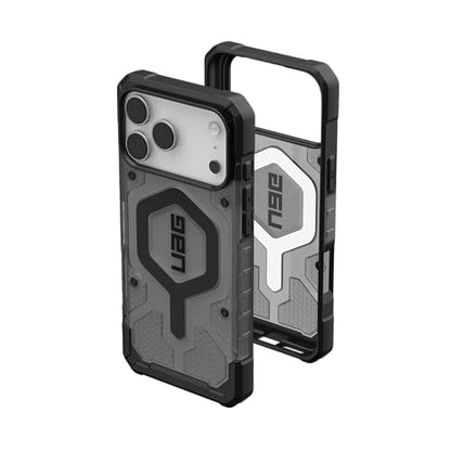 URBAN ARMOR GEAR UAG Designed for iPhone 17 Pro Max Case Pathfinder Clear - Compatible with MagSafe Military Grade Protective Cover, Ash/Black - color: Pathfinder Clear - Ash/Black