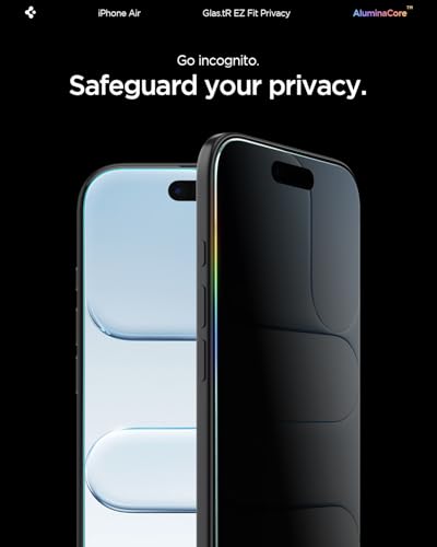 Spigen GlasTR EZ FIT Privacy Screen Protector for iPhone Air - size: iPhone Air