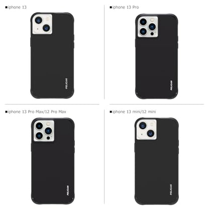 Pelican Ranger Series - iPhone 13 Case [Wireless Charging Compatible] Protective Phone Case with Anti-Scratch Tech [15ft MIL-Grade Drop Protection] Slim Rugged Cover for iPhone 13 - Black - color: Ranger Black