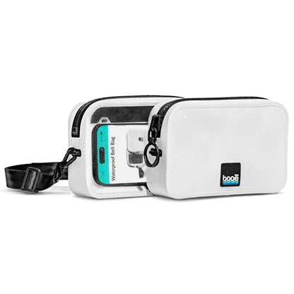 Booe Waterproof Belt Bag - Waterproof Fanny Pack - Sail White | 100% Waterproof Bag, IP67 Submersible, Airtight TRU Zip, Floats, Fits All Phones, Touchscreen-Friendly, Crossbody/Waist Pack - color: Sail White