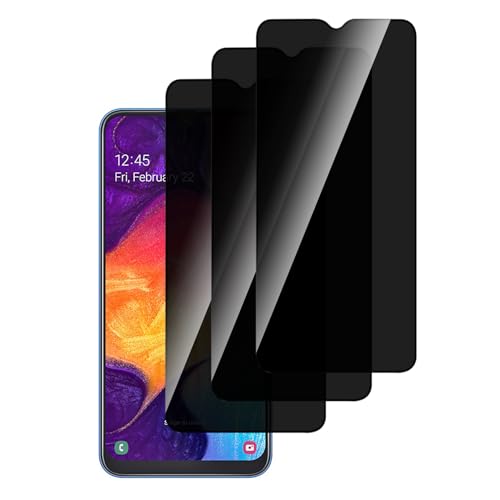 3 Pack Tempered Glass for Samsung Galaxy A50 A30 A30S A20 Privacy Screen Protector, Anti-Spy Ultra HD Bubble-Free Anti-Scratch, Easy Install, Case Friendly - size: For Samsung Galaxy A50/A30