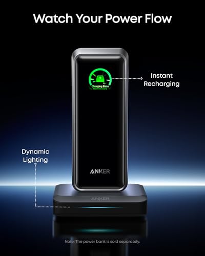 Anker Charging Base for Prime Power Banks with Pogo Pin, 150W Max