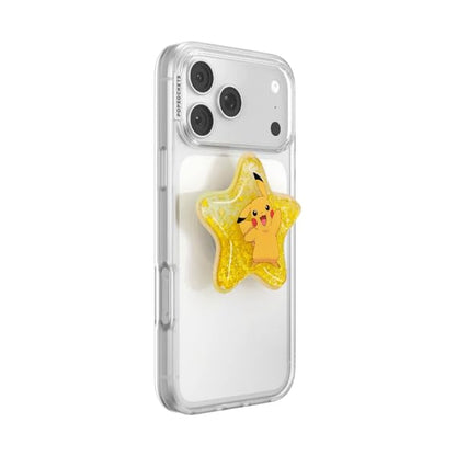 PopSockets Adhesive Phone Grip, Holder- Star Pikachu - color: Star Pikachu, style: Adhesive