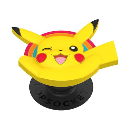 PopSockets Phone Grip with Expanding Kickstand, Adhesive Grip, PopOut, Pokemon - PopOut Pikachu - color: Pikachu PopOut, style: Adhesive