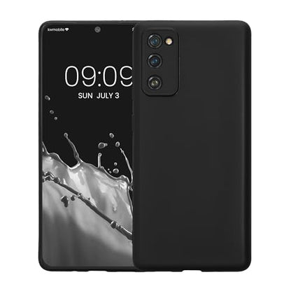 kwmobile Case Compatible with Samsung Galaxy S20 FE Case - Protective Slim TPU Phone Cover - Soft Matte Finish - Black - color: black, size: Galaxy S20 FE