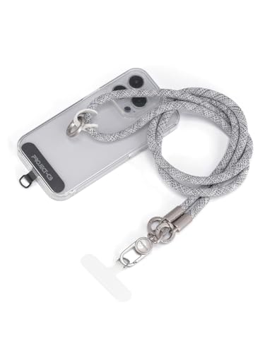 Phone Lanyard1, Phone Tether Tab2, Crossbody Cell Phone Lanyard, Rope Lanyard, Universal Adjustable Phone Strap (FoggyBlack-S) - color: Foggyblack-s