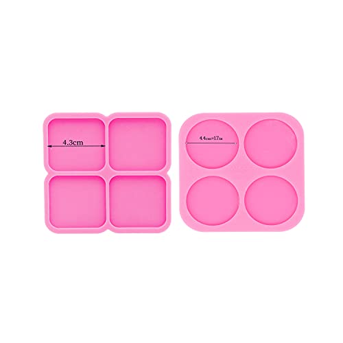 Super Glossy Resin Mold Phone Grip Epoxy Molds, Silicone Molds for Badge Reel DIY Telephone Stands Design (YMDY0533+DY1128) - color: YMDY0533+DY1128