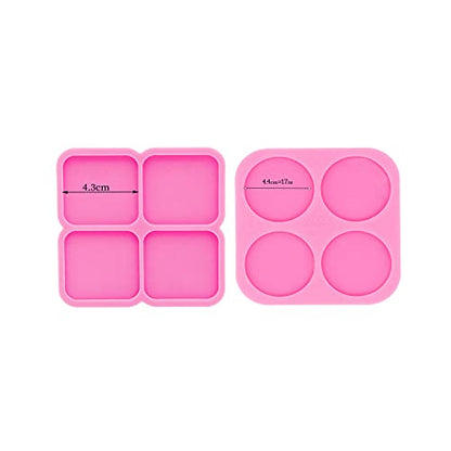 Super Glossy Resin Mold Phone Grip Epoxy Molds, Silicone Molds for Badge Reel DIY Telephone Stands Design (YMDY0533+DY1128) - color: YMDY0533+DY1128
