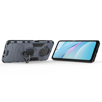Max Power Digital Magnet Case for Xiaomi Mi 10T Lite 5G Shockproof Hard Phone Cover with Grip, Metal Ring Kickstand Bumper Shell [Compatible with Magnetic Car Mount] (Navy) - color: Navy, size: Xiaomi Mi 10T Lite 5G