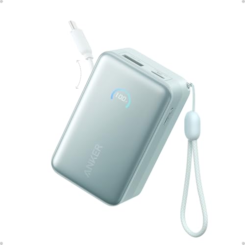 Anker Nano Power Bank, 45W 10,000mAh Portable Charger, iPhone Battery Pack (Green) - color: Green
