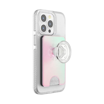 PopSockets Phone Wallet for MagSafe with Grip- Mermaid Pink - color: Mermaid Pink, style: MagSafe