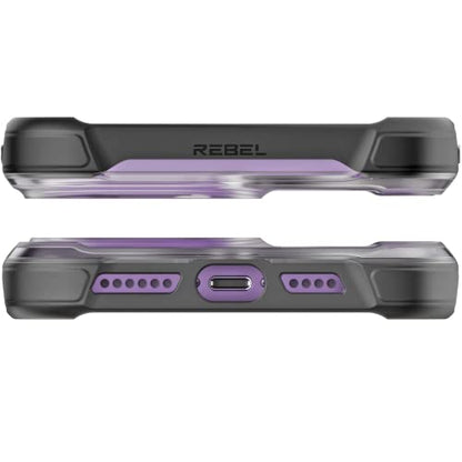 REBEL Clear Case for iPhone 14 Pro Max [Frosted Series Gen-4] Strong MagSafe Compatible, Translucent, Matte Texture, Protective Shockproof Bumpers, Metal Buttons, 6.7 Inch Phone 2023 (Frosted Black) - color: Frosted Black, size: iPhone 14 Pro Max