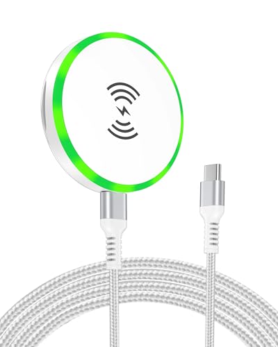 Magsafe Wireless Charger Samsung Fast Charging Pad for Galaxy S26 S25 Ultra - color: White