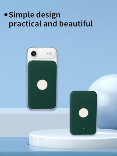 Compatible with Apple iPhone Air MagSafe Battery,UYRUREL Premium Silicone Shockproof Protection Ultra-Thin Design, Comfortable and Skin-Friendly,Green. - color: Green