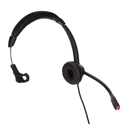 RJ9 Single Ear Headset with Noise Canceling Mic, Mute and Volume Control