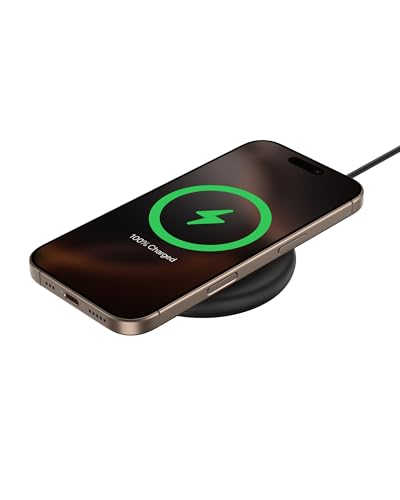 Belkin Qi2 15W Magnetic Wireless Charging Pad, Non-Slip Base - style: No Power Supply