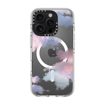 CASETiFY for iPhone 16 Pro Case - Impact Clear Compatible with MagSafe | Not Yellowing | 6.6 ft. 3x Military Grade Drop Protection | Clouds | Clear - color: Clouds, size: Iphone 16 Pro (6.3")