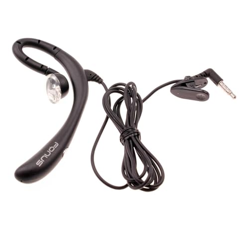 Wired Mono Headset Earphone w Mic Headphone Compatible with Cricket Outlast 5G/AT&T Motivate Pro 5G, 3.5mm Single Earbud Hands-Free Microphone Over-The-Ear