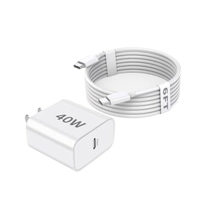 iPhone 17 16 Charger Fast Charging,[MFi Certified]40W USB C iPhone Fast Charger Block with 6FT Long USB C to C Charging Cable Cord for iPhone 17e/Air/17 Pro Max/16 Plus/15Pro/Pro Max,iPad Pro/AirPods - size: 6FT