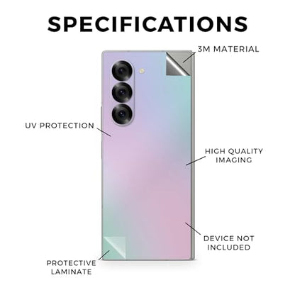 Phone Skin Compatible with Samsung Galaxy Z Fold 6 - Cotton Candy - Premium 3M Vinyl Protective Wrap Decal Cover - Easy to Apply | Crafted in The USA by MightySkins - color: Cotton Candy, style: Matte Finish