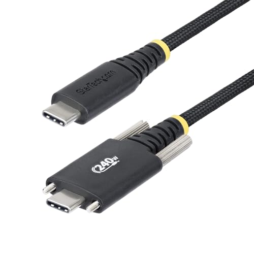 StarTech 6ft/2m USB-C to USB-C Screw Locking Cable (S2CEPR2M-USBSL-CABLE) - size: 6 ft