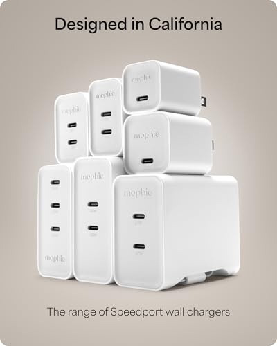 Mophie Speedport 35 GAN USB-C Charger Block - 35W Fast Wall Charger, 1× USB‑C PD Port, Compact Foldable Prongs, Made with Recycled Materials, for Smartphones, Tablets, Headphones - style: 35W