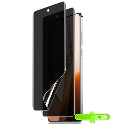 For OnePlus 13R 5G Privacy Screen Protector, [2 Pack] Anti-Spy Soft TPU Film (Not 9H Hardness Tempered Glass Film), Bubble Free, Anti-Scratch Peeping Screen Protector for OnePlus 13R 5G