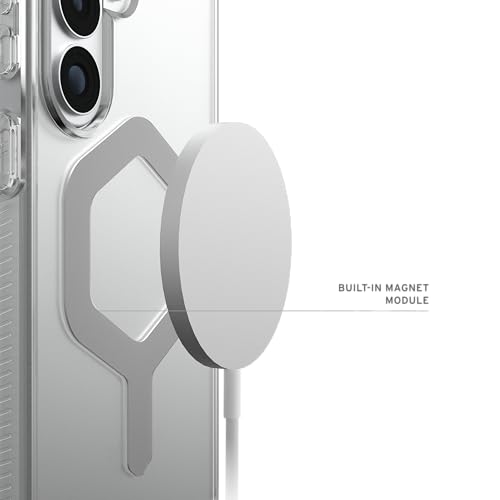 URBAN ARMOR GEAR UAG for Samsung Galaxy S26 Plus Case 6.7" Plyo - Magnetic Charging Compatible Anti-Yellowing Transparent Rugged Military Drop Tested Protective Cover, Ice/Silver - color: Plyo - Ice/Silver