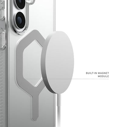 URBAN ARMOR GEAR UAG for Samsung Galaxy S26 Plus Case 6.7" Plyo - Magnetic Charging Compatible Anti-Yellowing Transparent Rugged Military Drop Tested Protective Cover, Ice/Silver - color: Plyo - Ice/Silver
