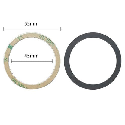 TENOC Universal Metal Ring Sticker, Black+Silver+White, 6Pcs | Compatible with iPhone/Samsung, Magnetic Phone Charger/Mount/Holder Conversion - color: Black&Silver&White