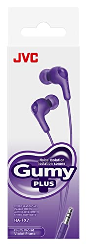 JVC Gumy HAFX7VN in Ear Earbud Headphones, Violet - color: Violet, size: No Mic
