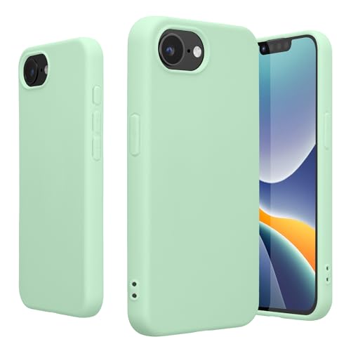 kwmobile Case Compatible with Apple iPhone 17e / iPhone 16e Case - Soft Slim Protective TPU Silicone Cover - Mint Matte - color: mint matte