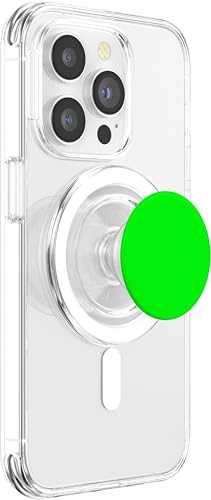 PopSockets Phone Grip with Expanding Kickstand - Neon Green PopSockets PopGrip for MagSafe - style: Magnetic PopGrip