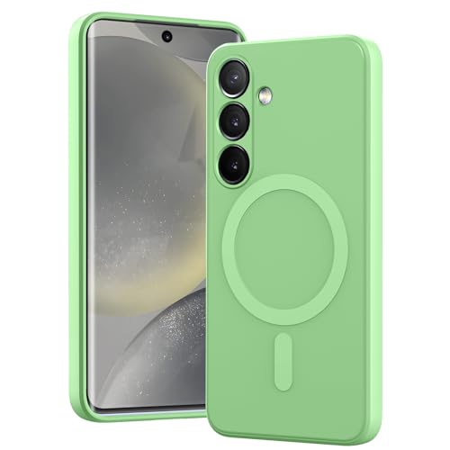 for Galaxy A36 5G Case,Magnetic,Wireless Charging,Slim | Soft TPU Silicone Cover Phone Case for Samsung Galaxy A36 5G,light green - color: light green