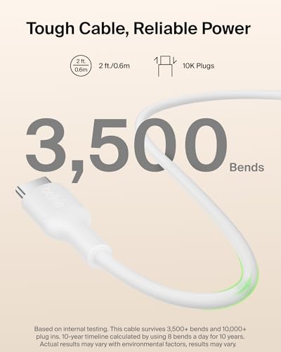 Belkin 5K 15W Qi2 MagSafe Power Bank with USB C Cable for iPhone 17 & More - color: Sand