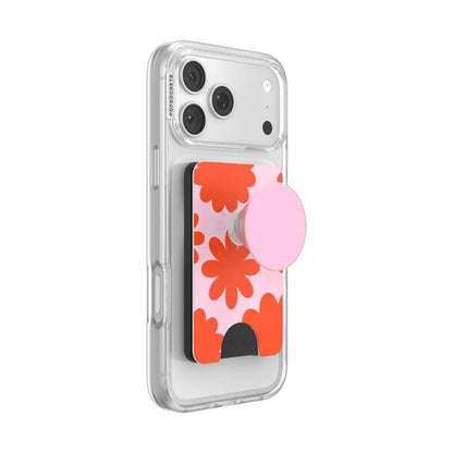 PopSockets Phone Wallet for MagSafe with Grip- Floating Florals - color: Floating Florals, style: MagSafe