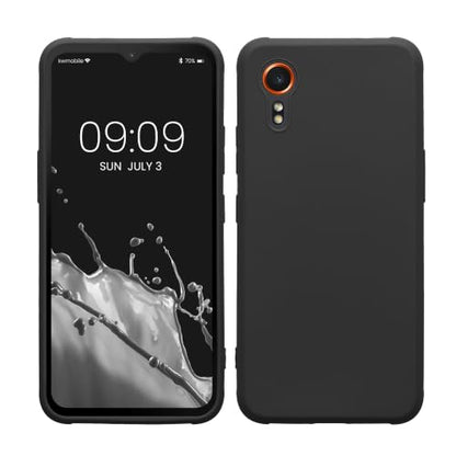 kwmobile Case Compatible with Samsung Galaxy Xcover7 Case - Soft Slim Protective TPU Silicone Cover - Dark Grey - color: dark grey