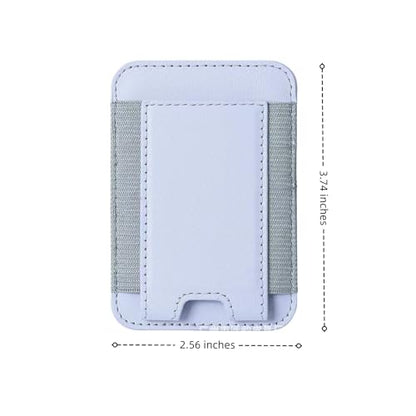 7 Cards Holder for MagSafe Wallet, Stronger Magnetic Wallet RFID Blocking for iPhone 17/16/15/14/13/12 and Pro Promax Series - color: Light purple elastic wallet