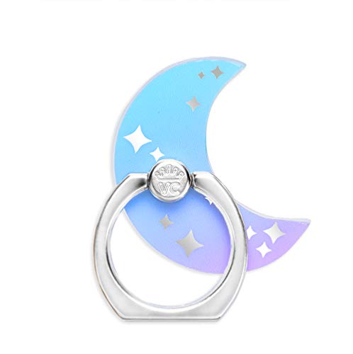 VELVET CAVIAR Cell Phone Ring Holder - Finger Ring & Stand - Improves Phone Grip Compatible with iPhone, Galaxy, Most Smartphones (Moon) - color: Moon