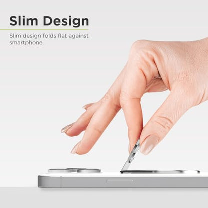 PureGear Magnetic Phone Ring Grip, for MagSafe Kickstand Holder - color: Chrome Silver