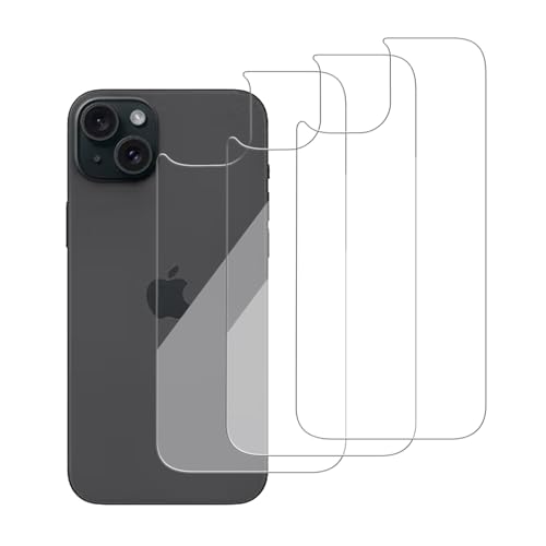 3 Pack Glass Back Screen Protector for iPhone 15 plus/iPhone 14 Plus - size: iPhone 15 plus / 14 Plus
