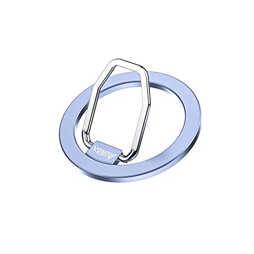 Magnetic Phone Ring Grip for MagSafe Phone Grip Finger Ring Holder Stand - color: U-Light Blue, size: U